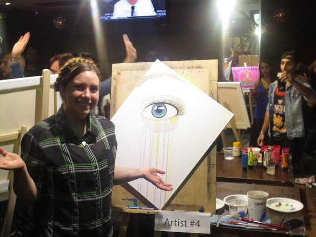 At showdown, toronto art, toronto, toronto artist, mississauga art, mississauga, canadian artist, art battle, art competition, speed painting, eye art, eye painting, multicoloured eye