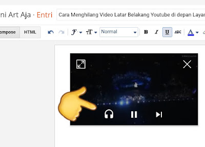 Cara Menghilang Video Latar Belakang Youtube di depan Layar (Youtube Premium)