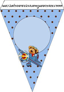 Pilot Bear Free Party Printables. 