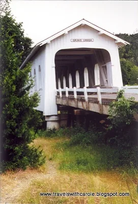 Grave Creek Covered Bridge in Sunny Valley, Oregon