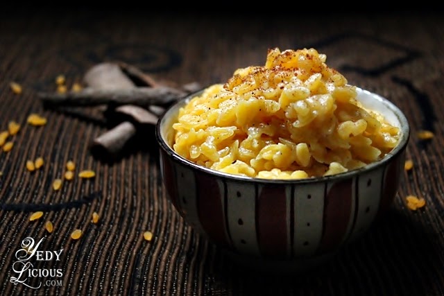 RiCo Corn Rice Recipe / Milky Corn Rice with Cinnamon and Nutmeg