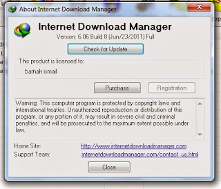 Picture showing Registered IDM 6.06 Build 8