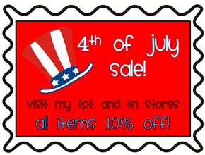 4th of july sale