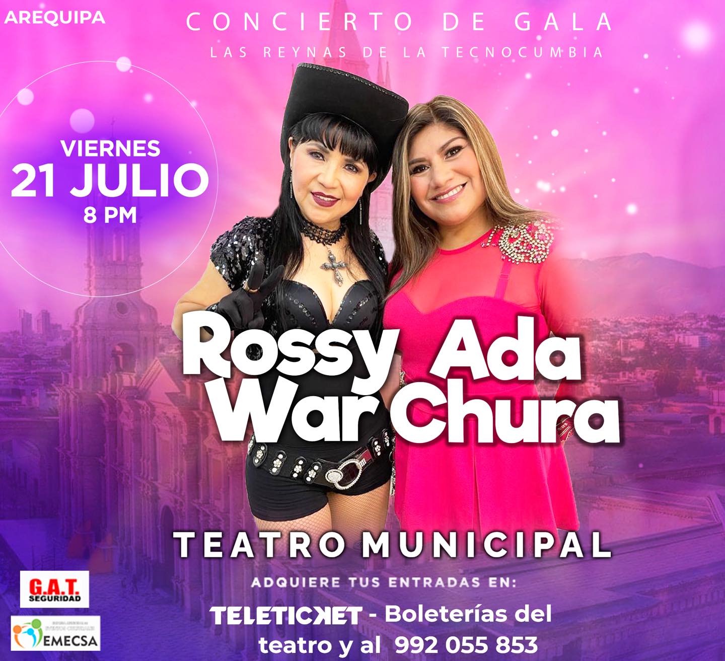 Rossy War y Ada Chura en Arequipa