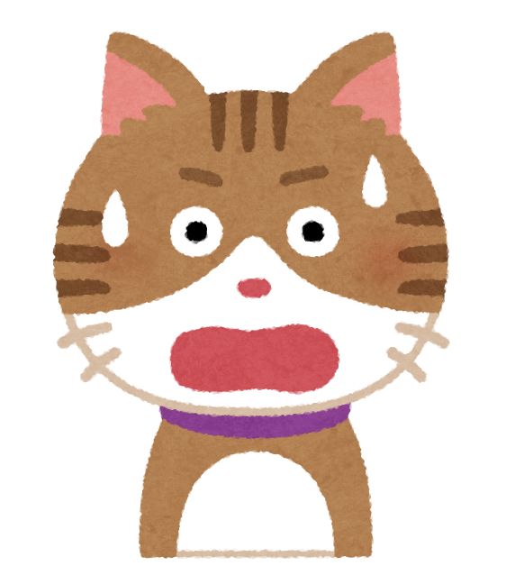 いろいろな表情の猫のイラスト ひらめいた顔 驚いた顔 焦った顔 悩んだ顔 かわいいフリー素材集 いらすとや