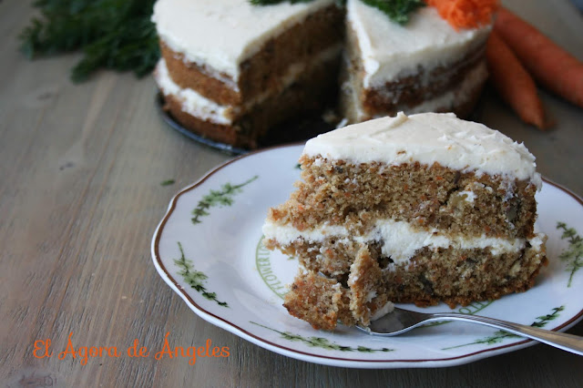 carrot cake, tarta de zanahoria