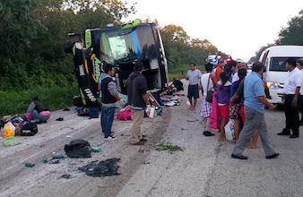 Tragedia carretera: mueren 3 en autobús procedente de Tabasco, el chofer dormitó al pasar por FCP