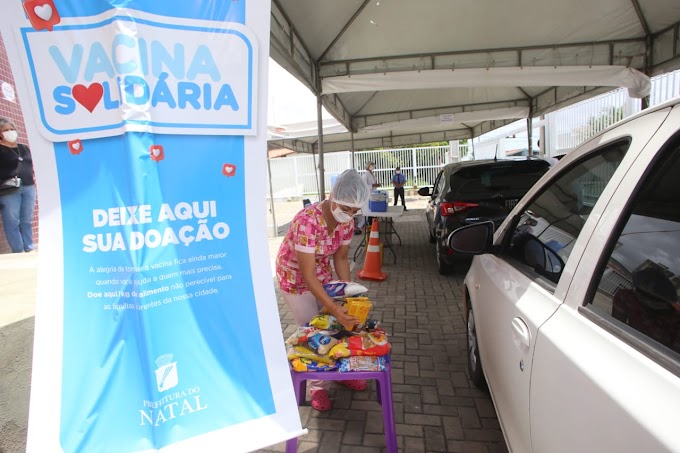 Campanha Vacina Solidária atinge primeira tonelada em arrecadação  de alimentos