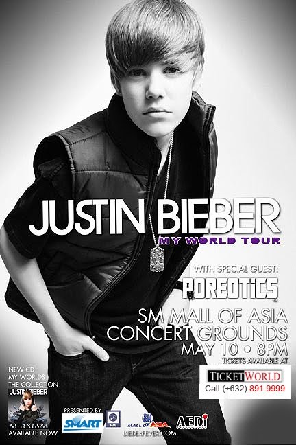 justin bieber live in manila poster. Justin Bieber Live in Manila