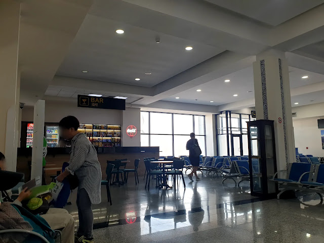우르겐치 공항 탑승장 우즈벡 항공 HY56(에어버스 A320neo) 탑승 후기