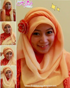 tutorial hijab kerudung paris style 1