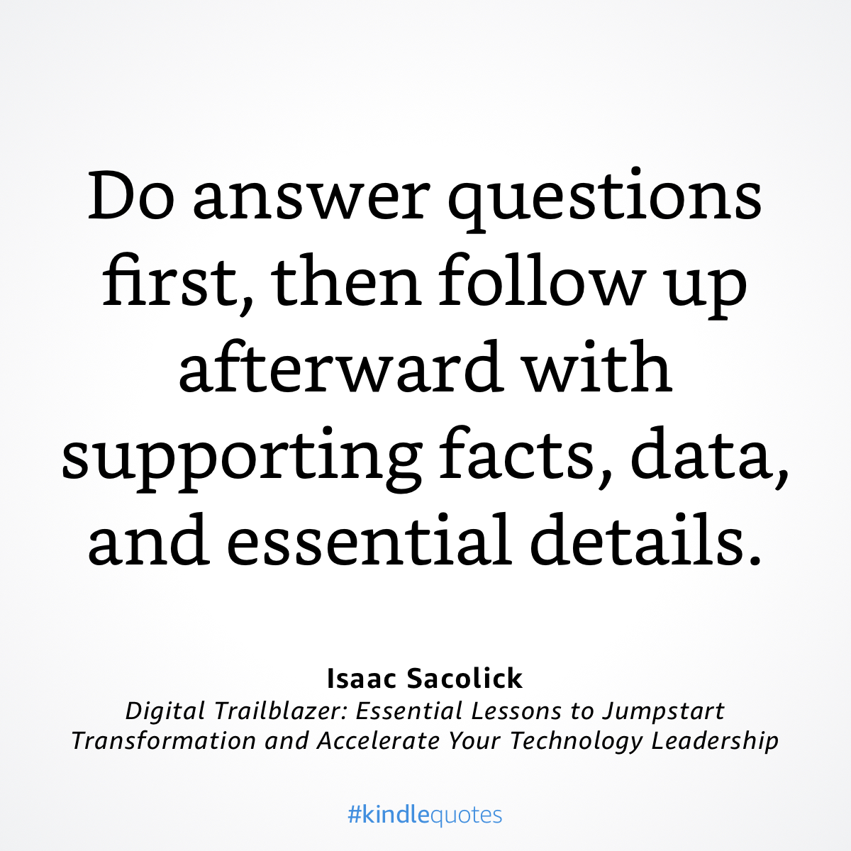Advice from Isaac Sacolick to CIO, CTO and Digital Trailblazers