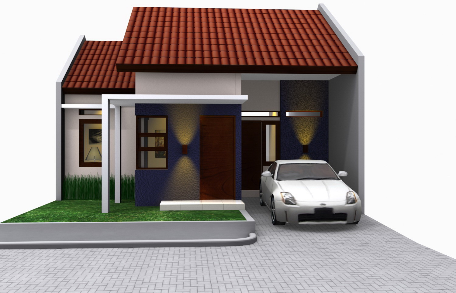 67 Desain Rumah  Minimalis  Pinggir Jalan Desain Rumah  