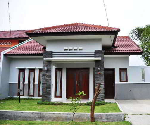  52 desain rumah  minimalis tampak depan  1 lantai modern 