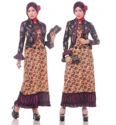 15+ Model Baju Batik Lengan Panjang Wanita Modern 2018