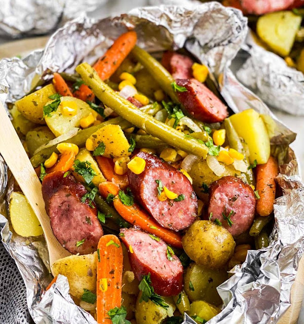 Sausage & Potato Foil Packets