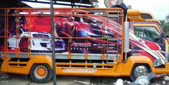 Canter modif scania - bak truk modifikasi