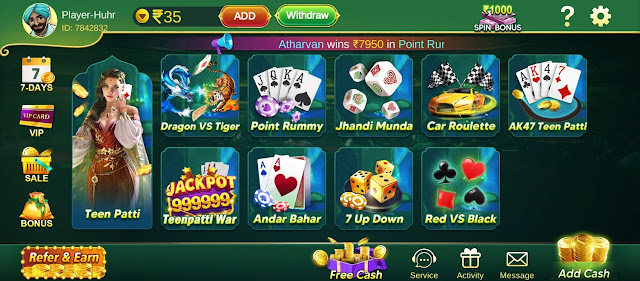 teen patti galaxy apk available games