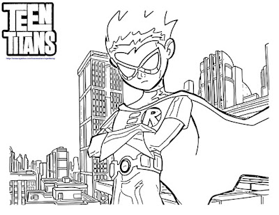 Desenhos para Colorir dos Jovens Titans – Teen Titans