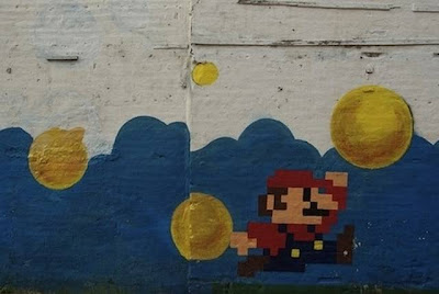 Super Mario Bros Street Art Seen On www.coolpicturegallery.us