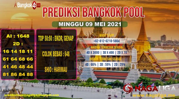 PREDIKSI BANGKOK  MINGGU 09 MEI 2021