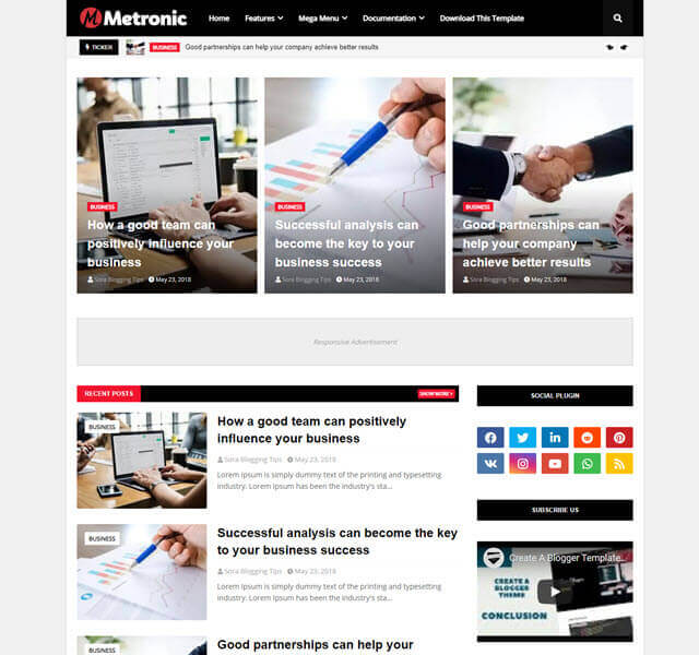 metronic blogspot magazine