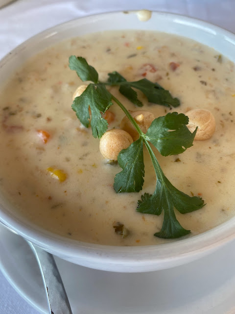 Clam chowder with Mexican spices and seasoning