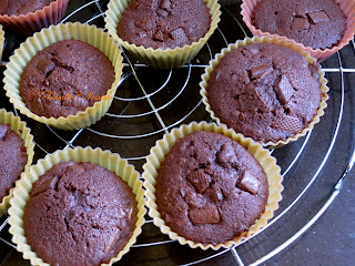 Muffin tout chocolat préparation