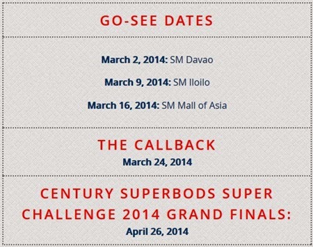 Century Tuna Superbods go see schedule