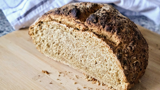 Irish Soda Bread on a wooden chopping board