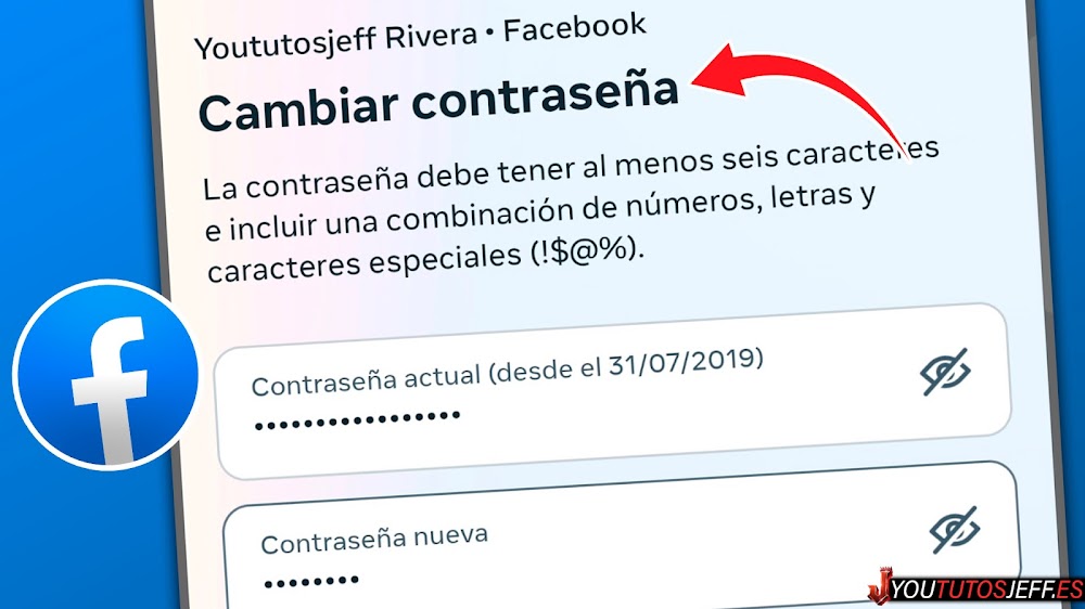 Cambiar CONTRASEÑA de Facebook 🔵