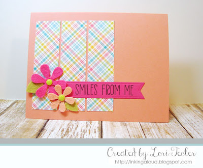 Smiles from Me card-designed by Lori Tecler/Inking Aloud-stamps from Lil' Inker Designs