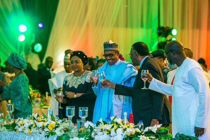 Photos from the Democracy Day Dinner/Gala night held at the Presidential villa