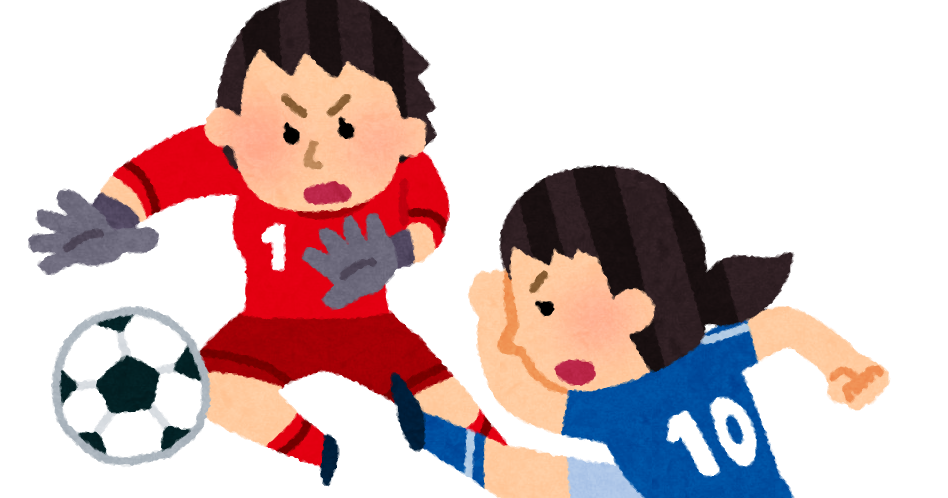 ゴールへのシュートのイラスト 女子サッカー かわいいフリー素材集 いらすとや