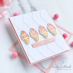 Sunny Studio Stamps: Summer Sweets Congratulations Card by Nicky Meeks