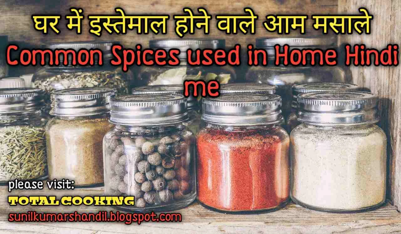 घर में इस्तेमाल होने वाले आम मसाले |Common Spices used in Home Hindi me