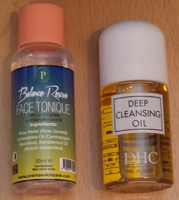 Premae Skincare Balance Rescure Face Tonic, DHC Deep Cleansing Oil