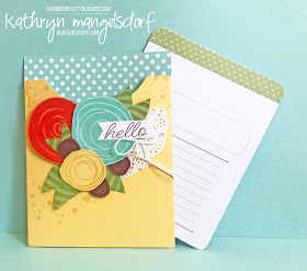 Stampin' Up! Pretty Pocket Card Kit, Swirly Bird, Sale-A-Bration created by Kathryn Mangelsdorf