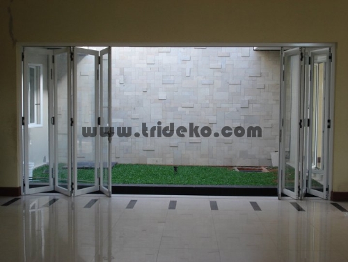 Partisi Aluminium kaca partisi kaca frameless kanopi 