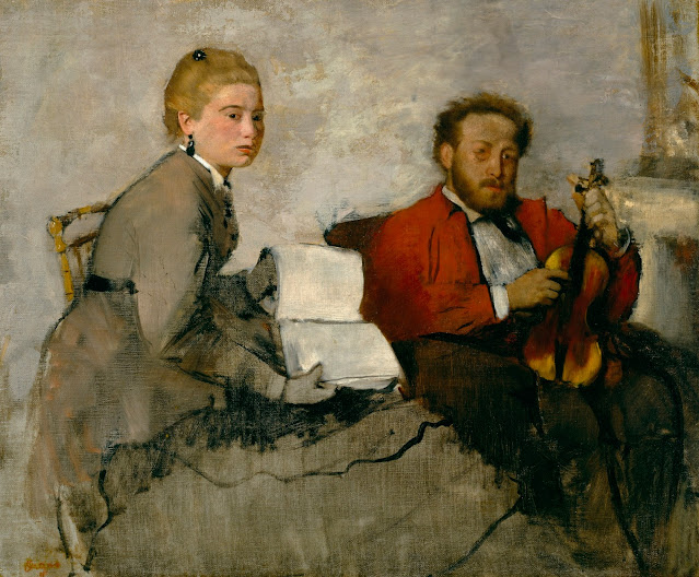 Edgar Degas - El violinista y la joven - c. 1872