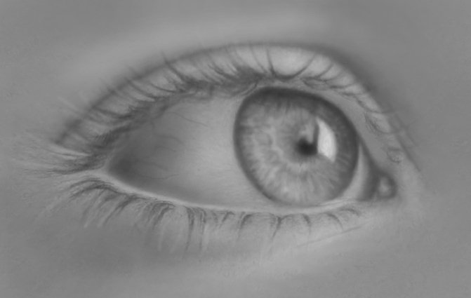 crying eyes drawing. Sketch of eyes