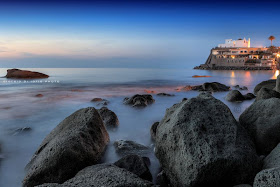 Forio, Ischia, foto ischia, Chiesa del Soccorso, long exposure, ora blu