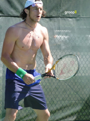 Juan Monaco Shirtless at Cincinnati Open 2010