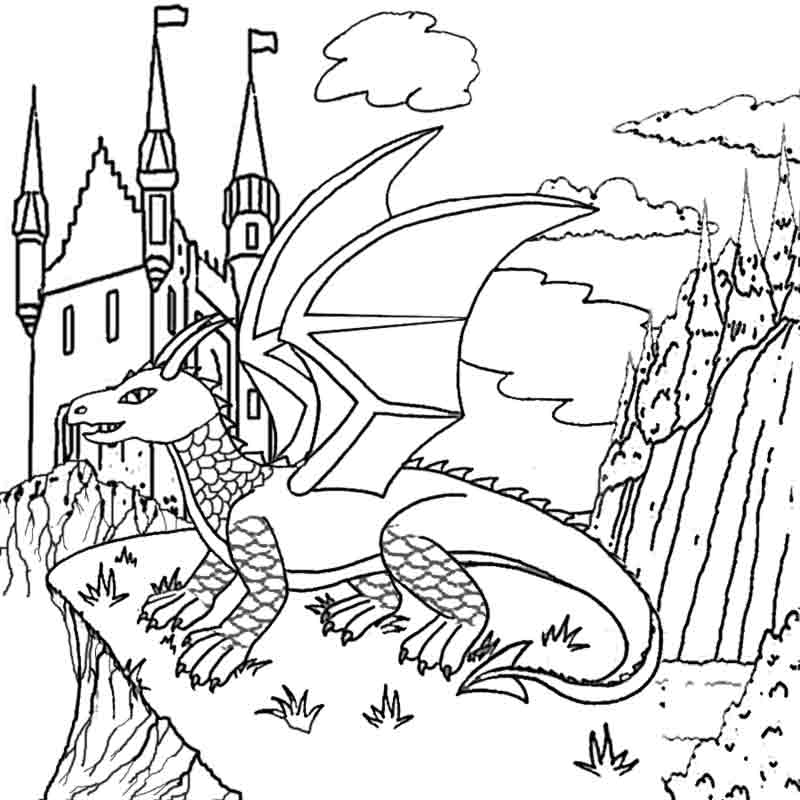 Dragon Coloring 10