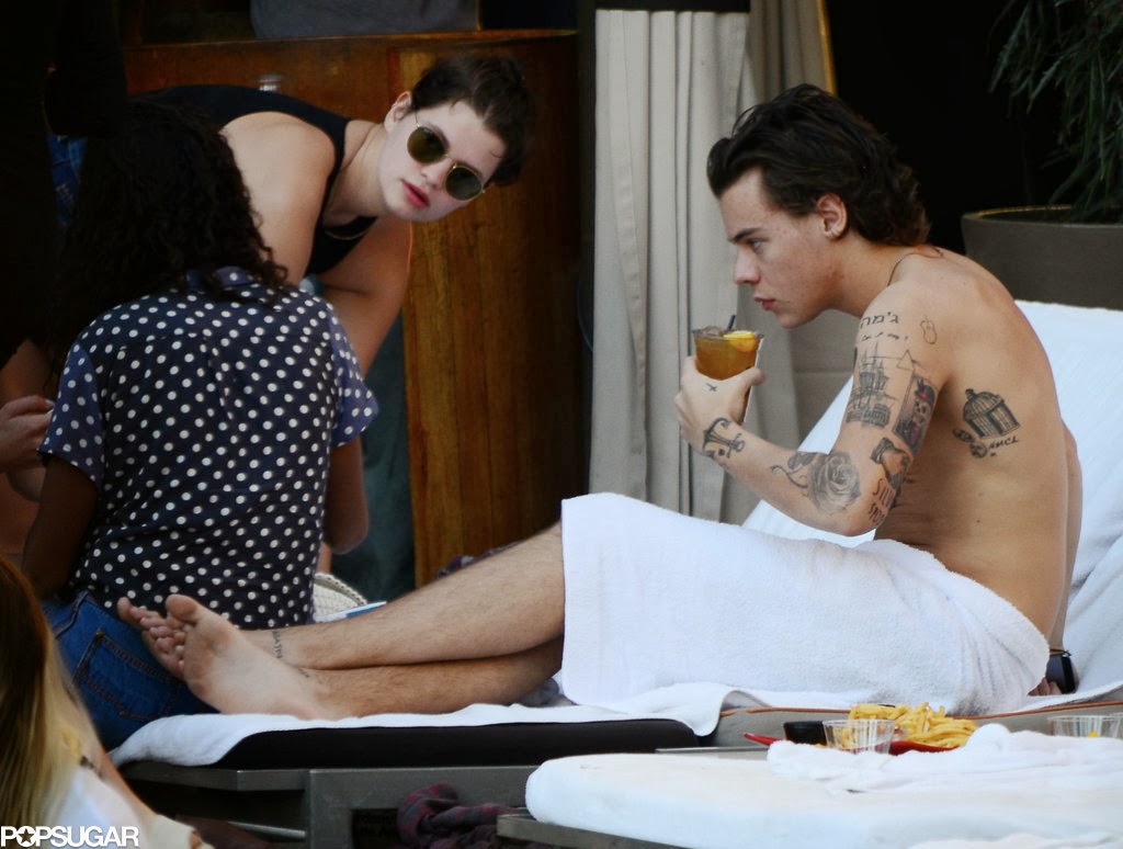 Celeb Diary: Harry Styles relaxing by the pool at the 