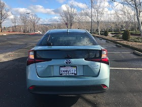 Rear view of 2020 Toyota Prius Limited