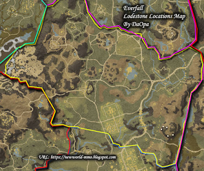 Everfall lodestone node locations map