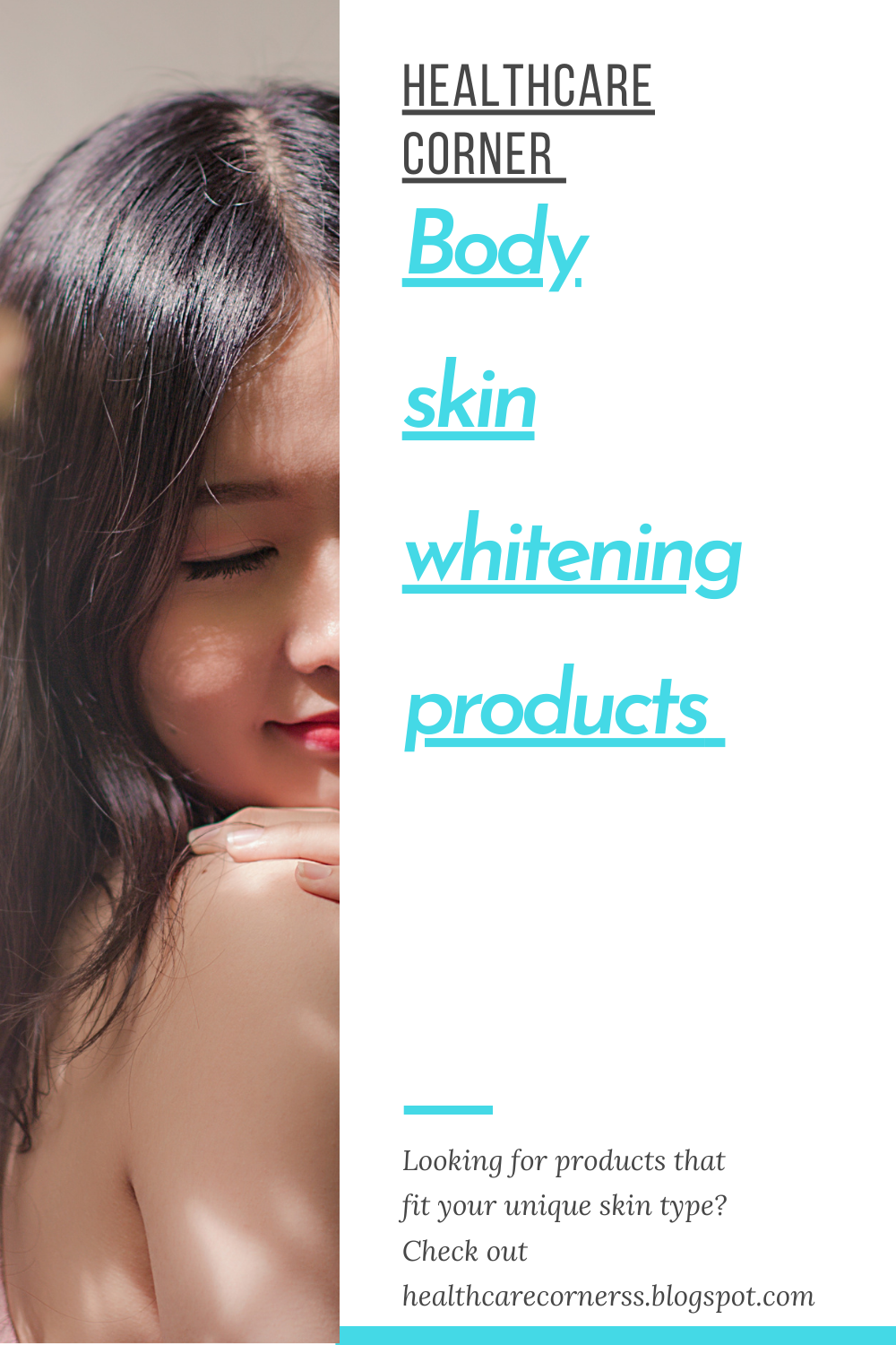 Body skin whitening products