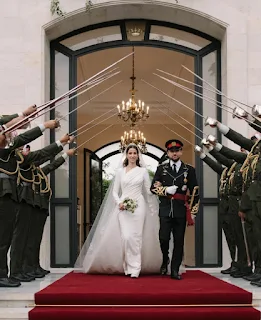 Wedding photos of crown prince Hussein