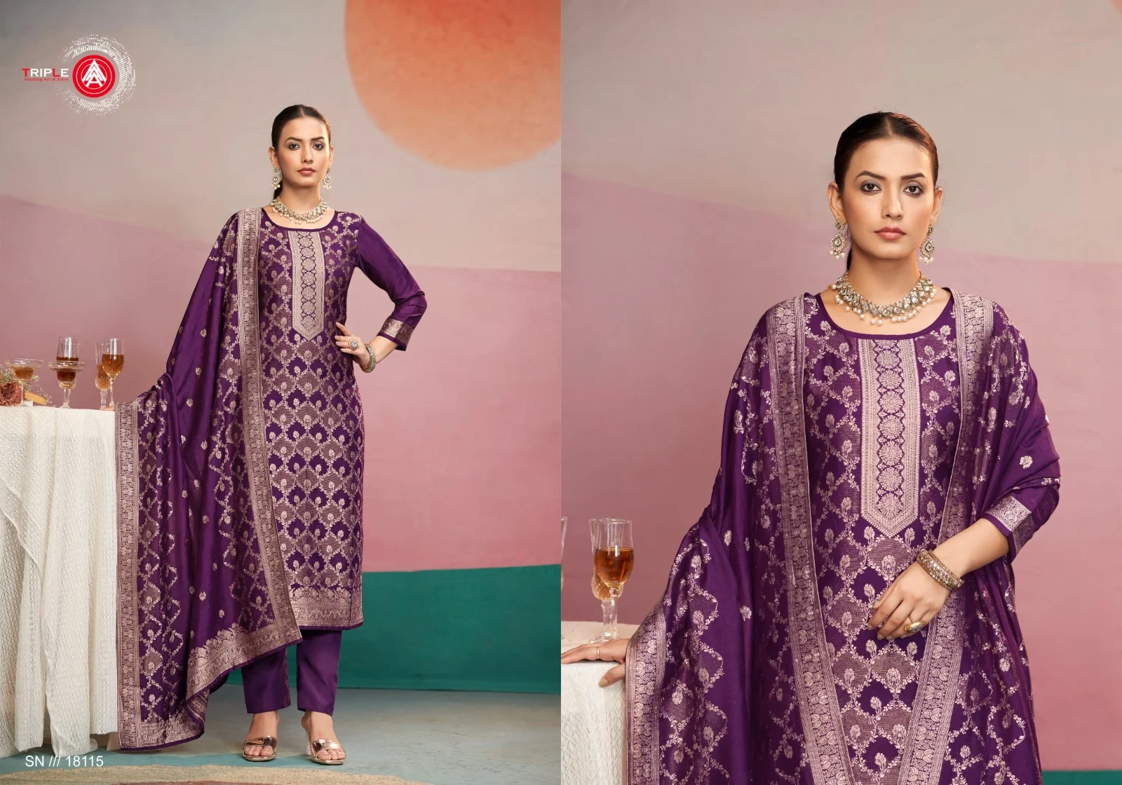 New Hanshika Vol 2 Triple Aaa Viscose Muslin Pant Style Suits